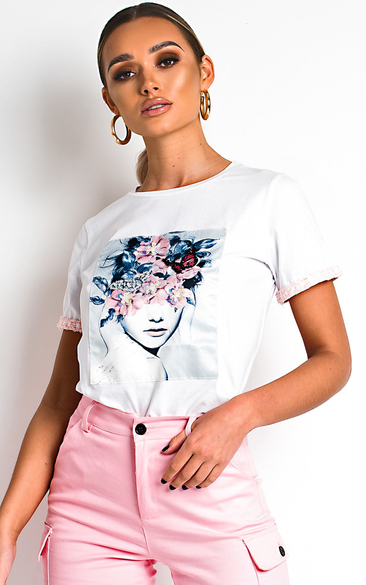 Jillian Embellished Graphic T-Shirt Thumbnail Jillian Embellished Graphic T-Shirt Thumbnail
