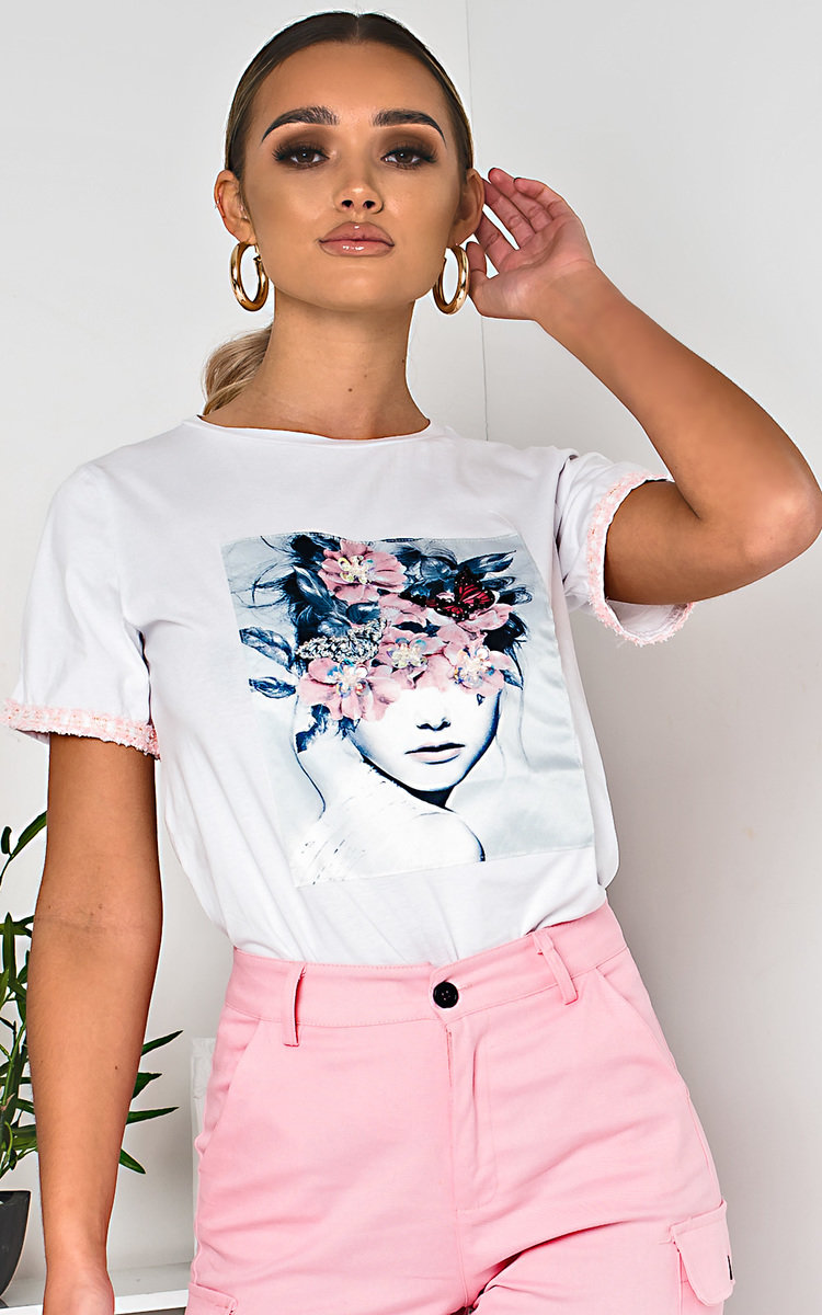 Jillian Embellished Graphic T-Shirt Thumbnail Jillian Embellished Graphic T-Shirt Thumbnail