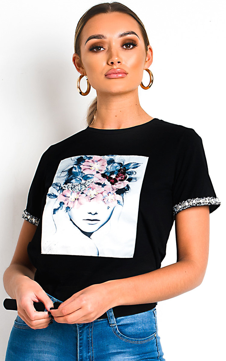 Jillian Embellished Graphic T-Shirt Thumbnail Jillian Embellished Graphic T-Shirt Thumbnail