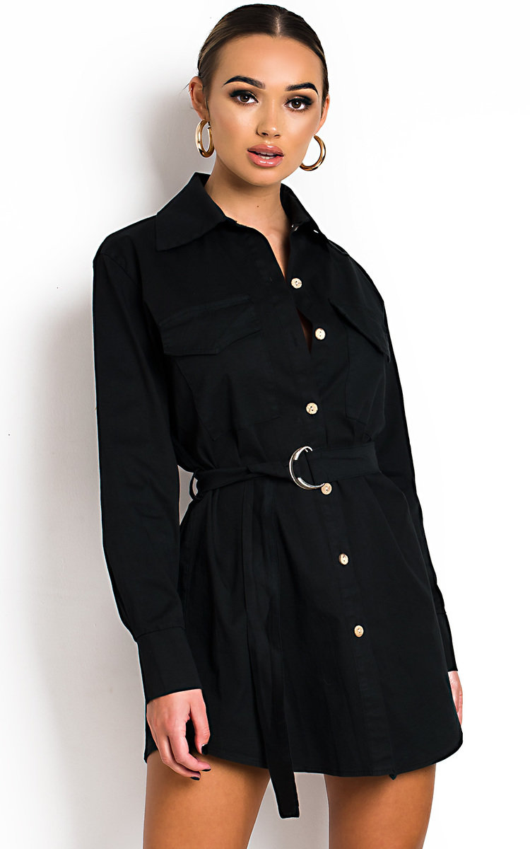 Jojo Tie Waist Shirt Dress Thumbnail Jojo Tie Waist Shirt Dress Thumbnail