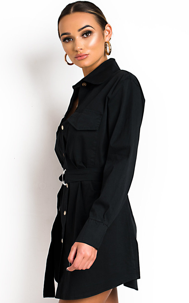 Jojo Tie Waist Shirt Dress Thumbnail Jojo Tie Waist Shirt Dress Thumbnail