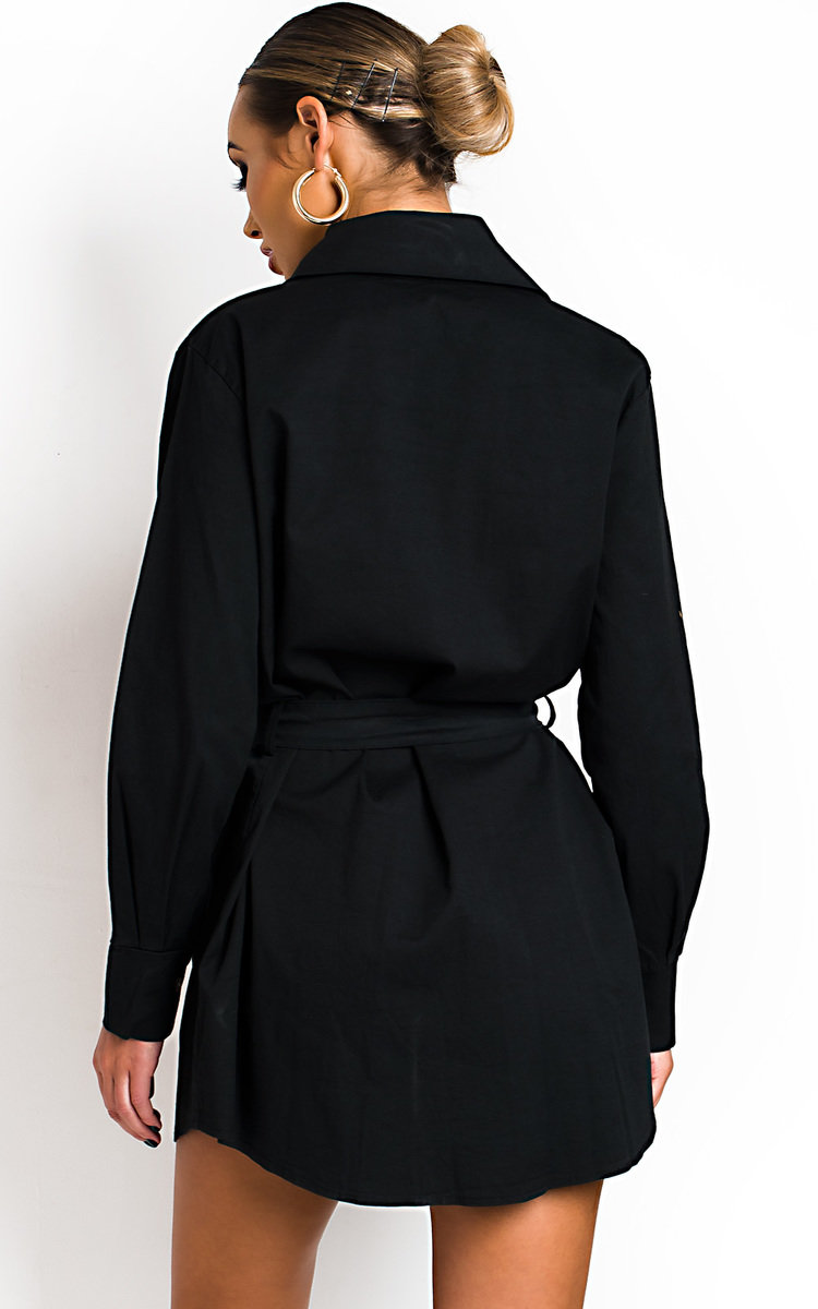 Jojo Tie Waist Shirt Dress Thumbnail Jojo Tie Waist Shirt Dress Thumbnail