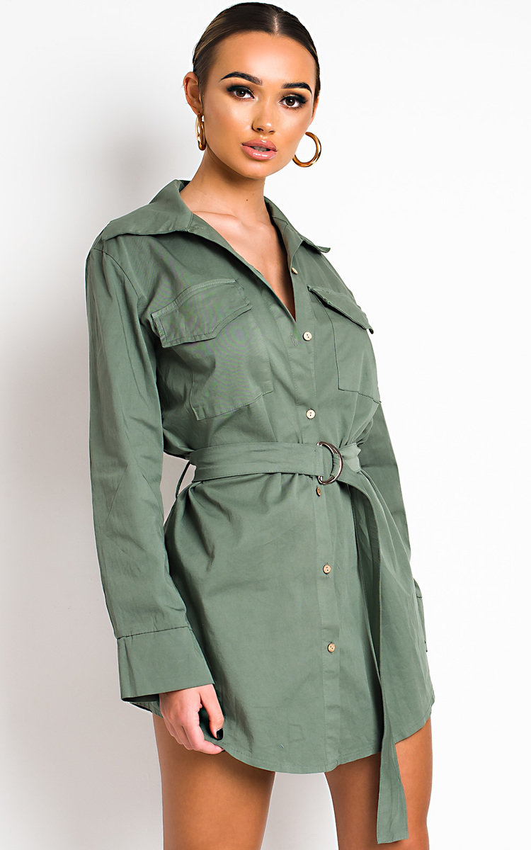 Jojo Tie Waist Shirt Dress Thumbnail Jojo Tie Waist Shirt Dress Thumbnail