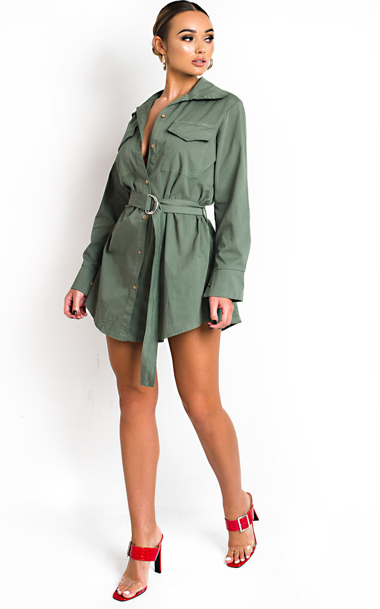 Jojo Tie Waist Shirt Dress Thumbnail Jojo Tie Waist Shirt Dress Thumbnail