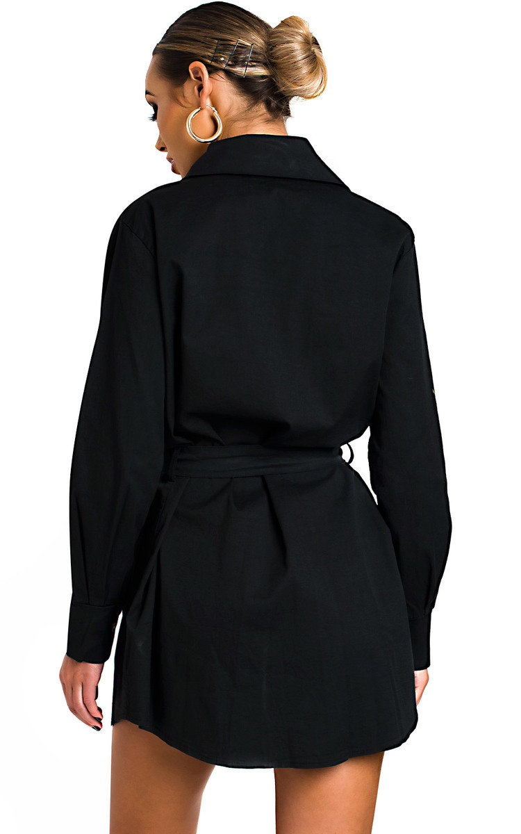 Jojo Tie Waist Shirt Dress Thumbnail Jojo Tie Waist Shirt Dress Thumbnail