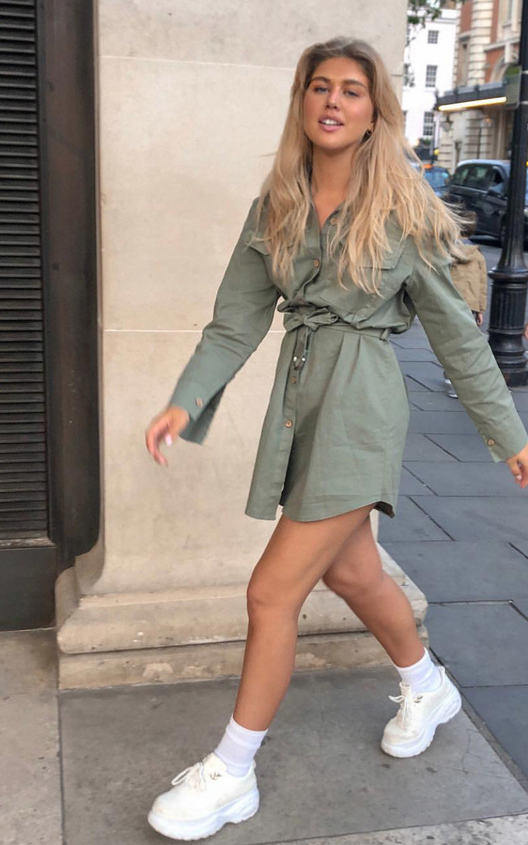 Jojo Tie Waist Shirt Dress Thumbnail Jojo Tie Waist Shirt Dress Thumbnail