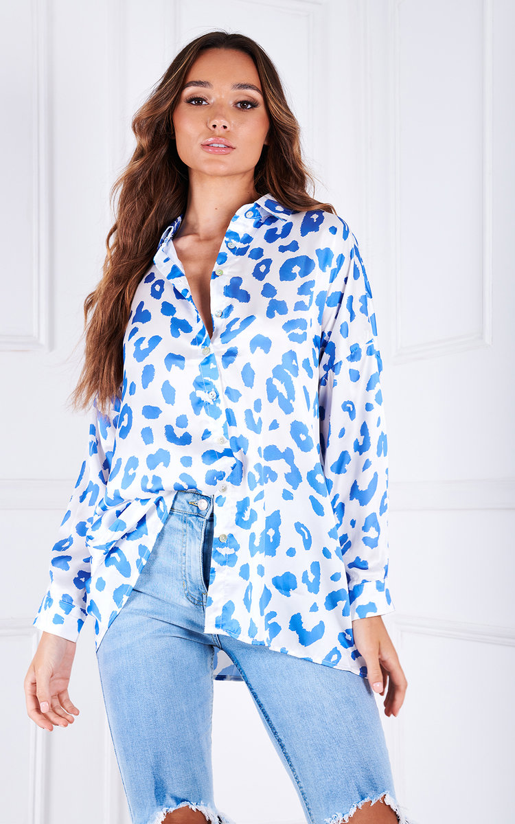 Joslin Oversized Button Up Printed Shirt Joslin Oversized Button Up Printed Shirt