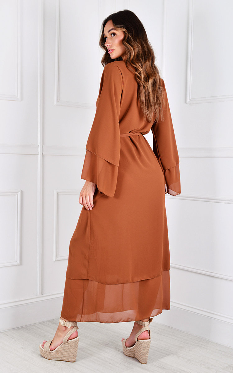 Judy Wrap Tie Waist Midi Kimono Thumbnail Judy Wrap Tie Waist Midi Kimono Thumbnail