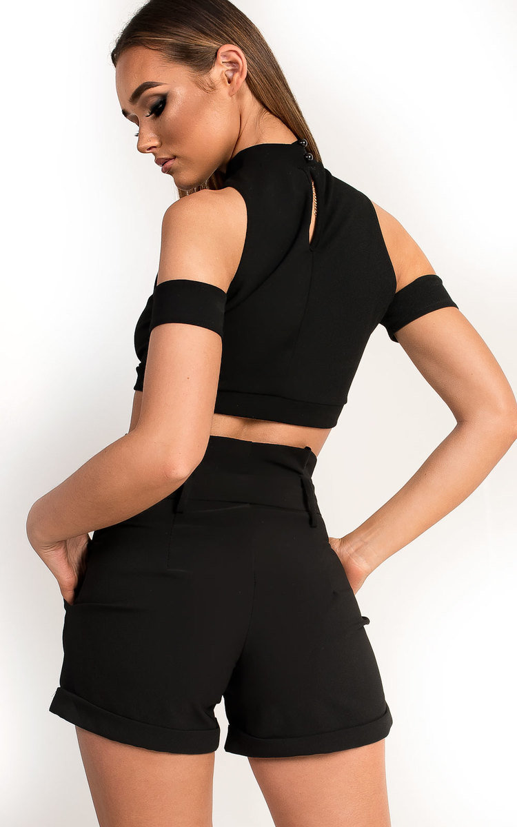 Juju Cut Out Halter Neck Crop Top Thumbnail