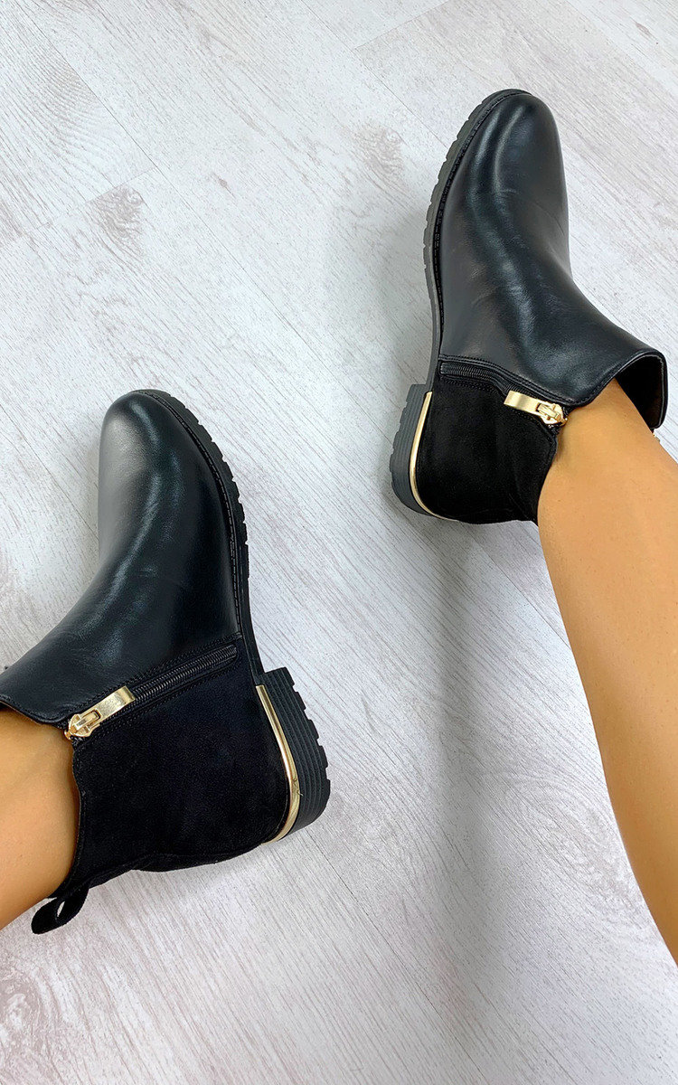 Jules Faux Leather Ankle Boots Thumbnail