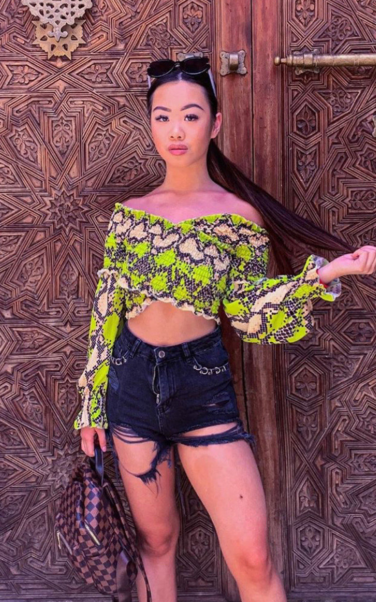 Kai Bardot Frill Crop Top Thumbnail Kai Bardot Frill Crop Top Thumbnail