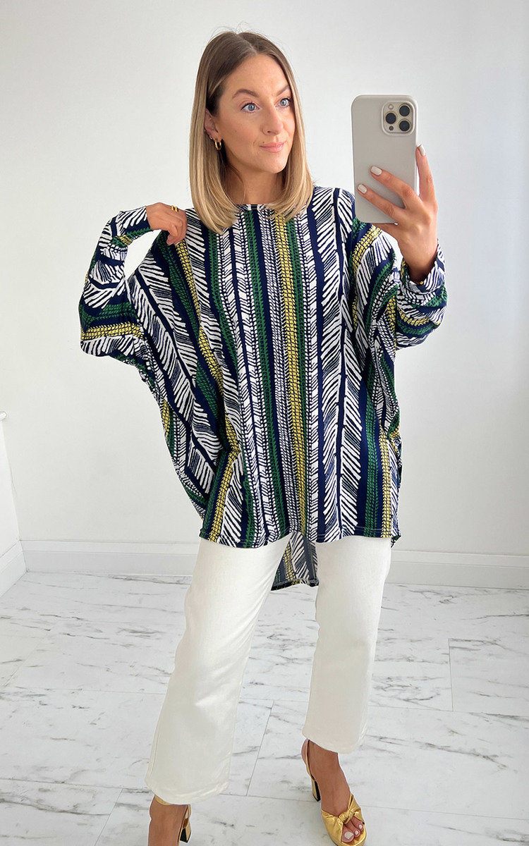 Kamila Oversized Print Blouse 