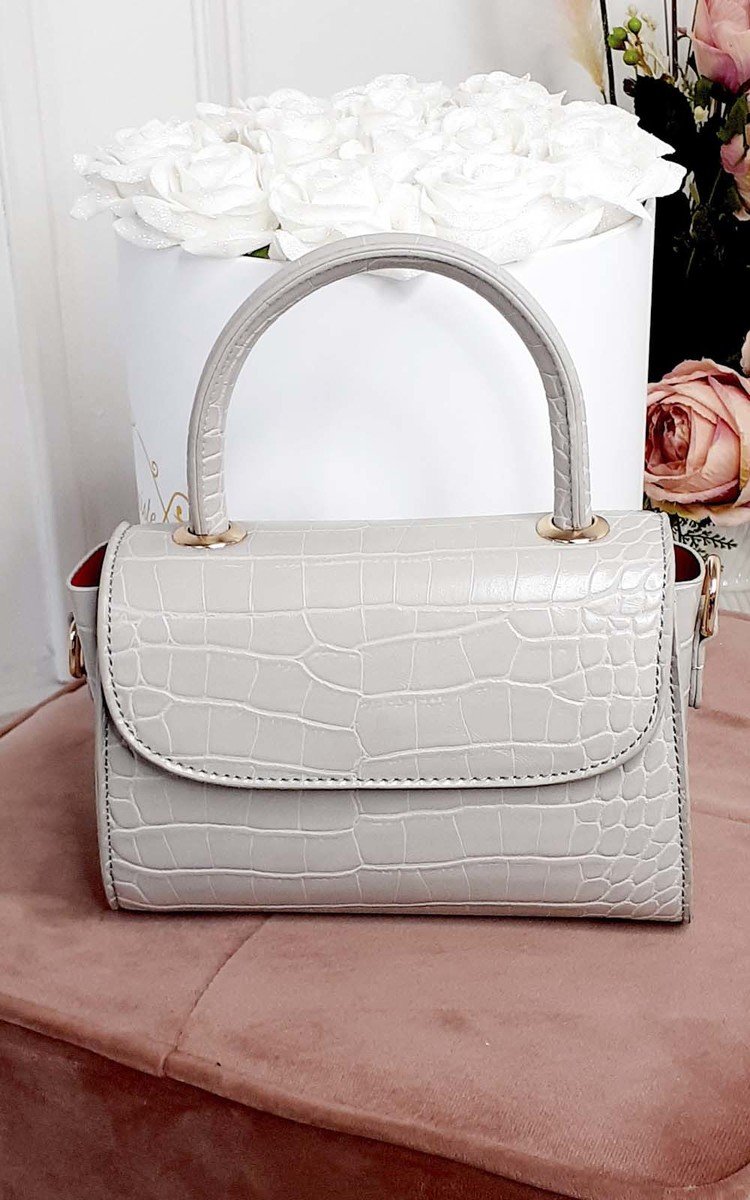 Kayley Croc Print Clutch Bag Thumbnail Kayley Croc Print Clutch Bag Thumbnail