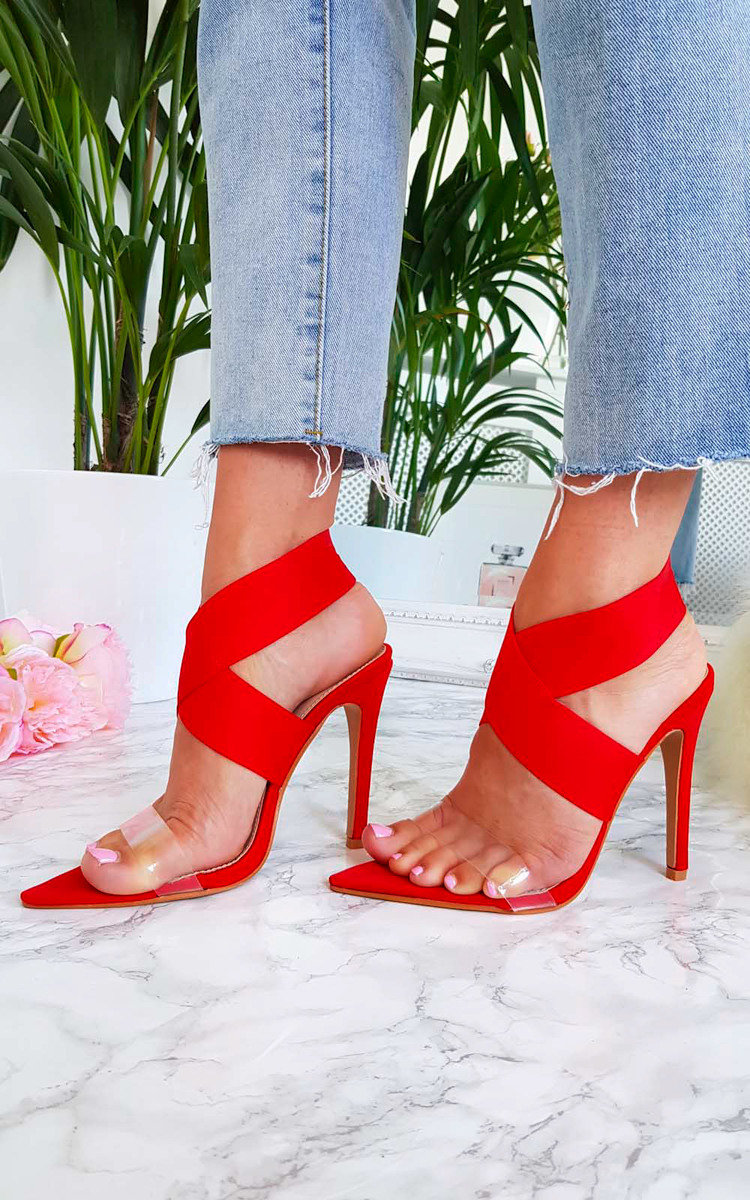 Kelsey Stretch Strap Slip On Heel Kelsey Stretch Strap Slip On Heel