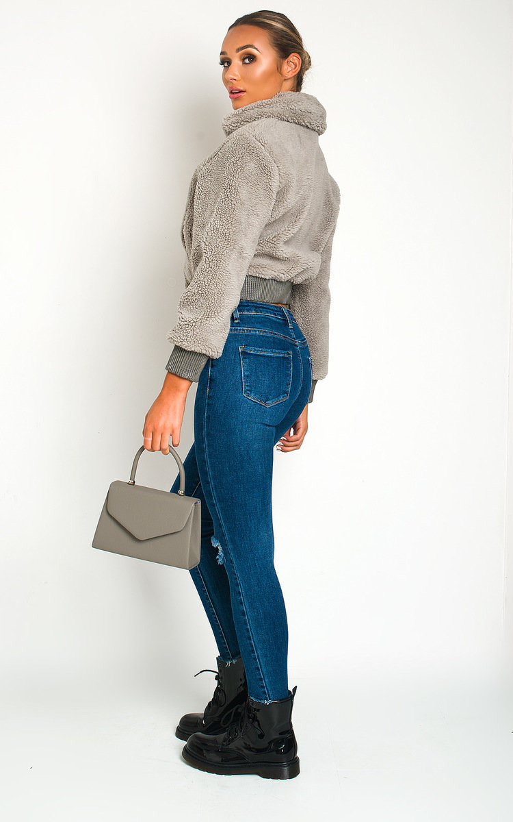 Keren Teddy Bear Cropped Jacket Thumbnail Keren Teddy Bear Cropped Jacket Thumbnail