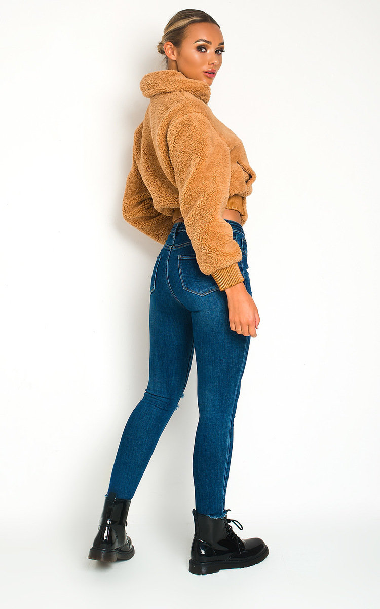 Keren Teddy Bear Cropped Jacket Thumbnail Keren Teddy Bear Cropped Jacket Thumbnail