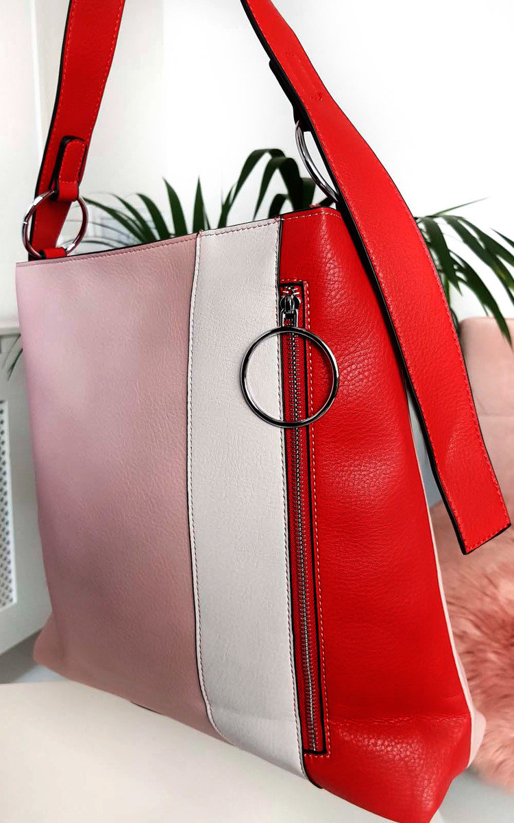 Kimberly Colour Block Tote Handbag