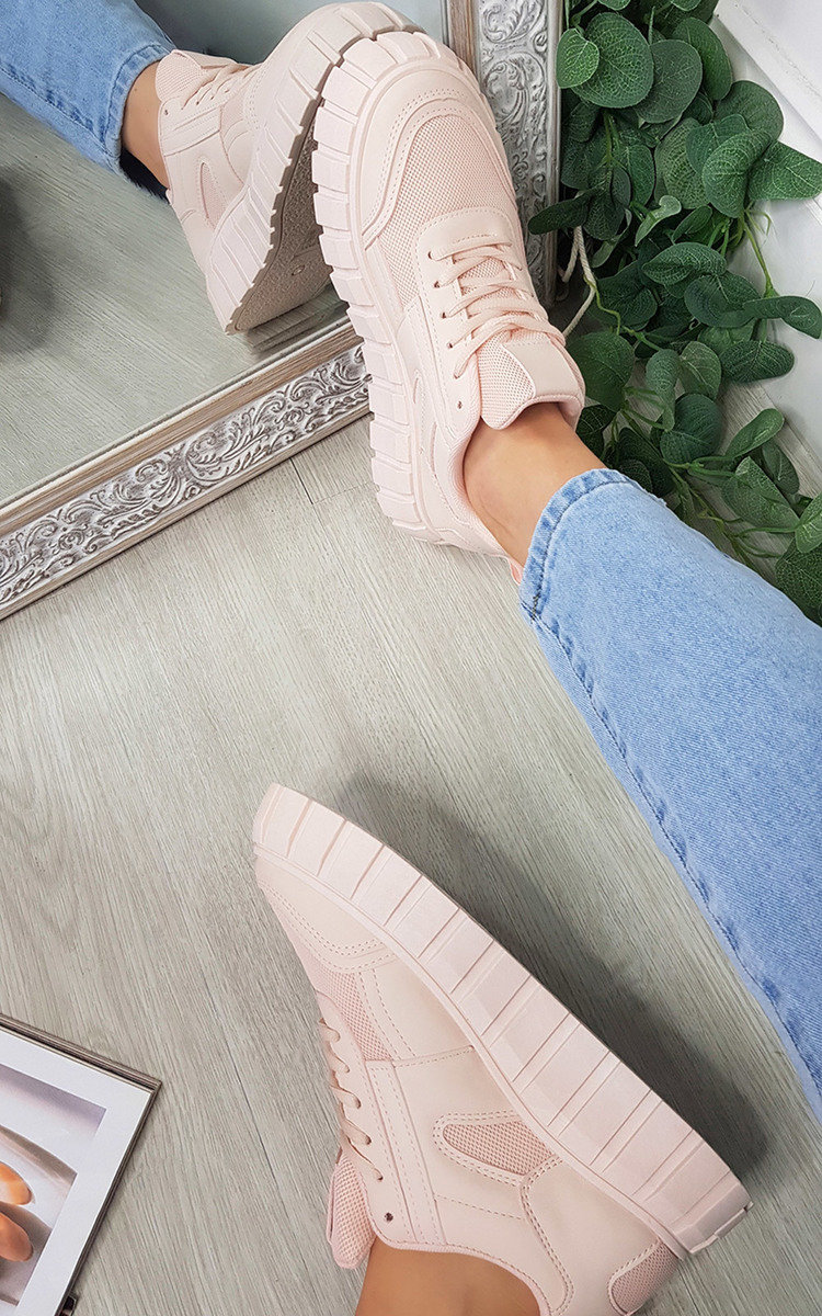 Kimberly Faux Leather Chunky Trainer Kimberly Faux Leather Chunky Trainer