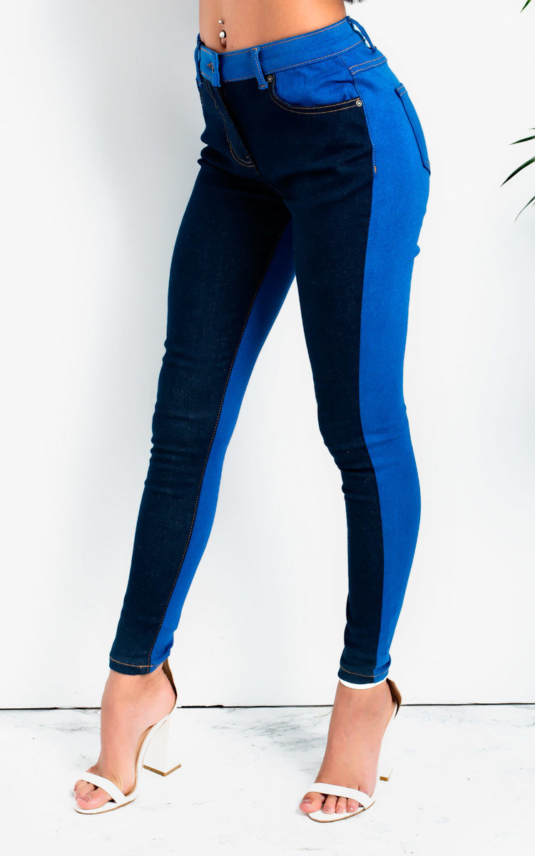 Kira Colour Block Skinny Jeans