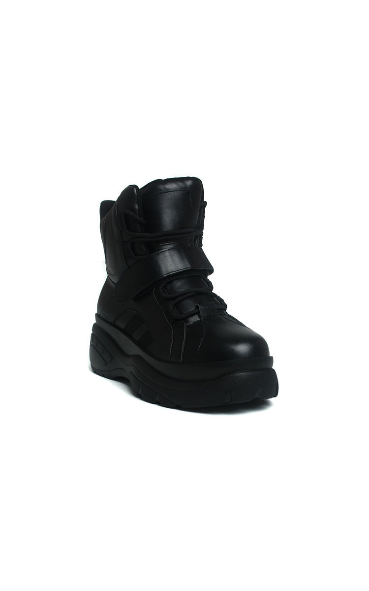 Kirstee Padded Velcro Platform Boots Thumbnail