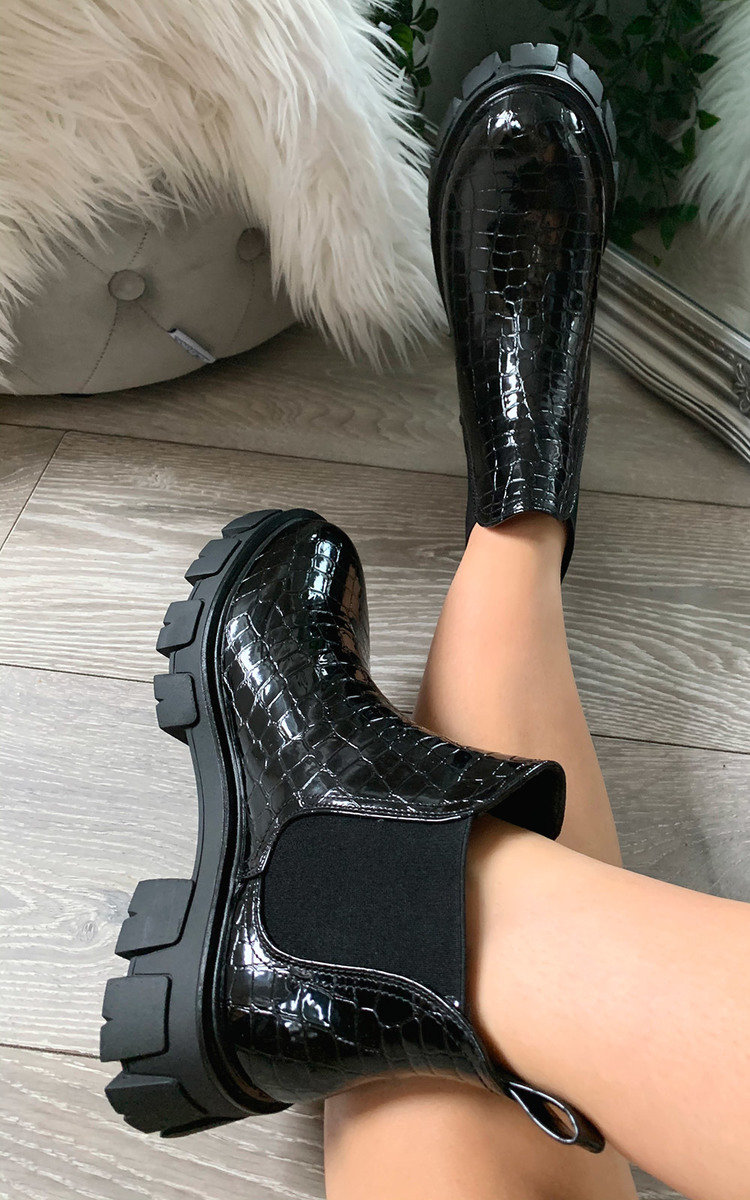 Kourtney Mega Chunky Ankle Boots Thumbnail