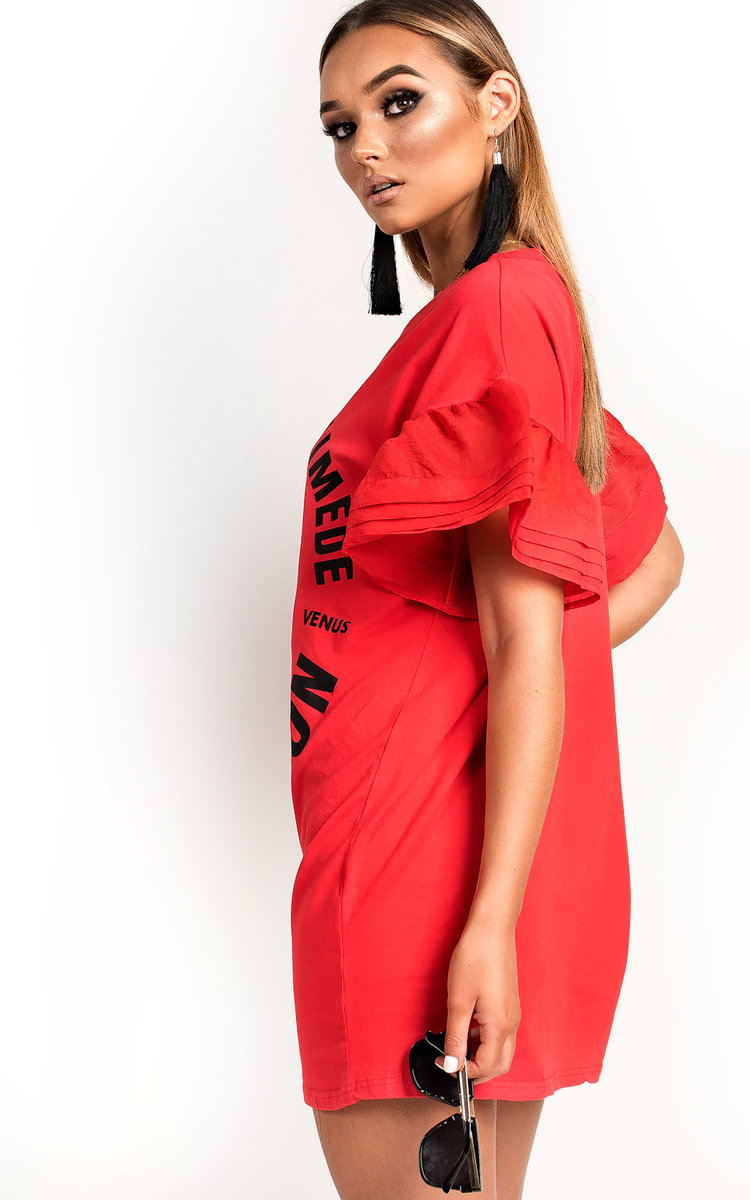 Kyro Slogan Embellished T-Shirt Dress Thumbnail Kyro Slogan Embellished T-Shirt Dress Thumbnail