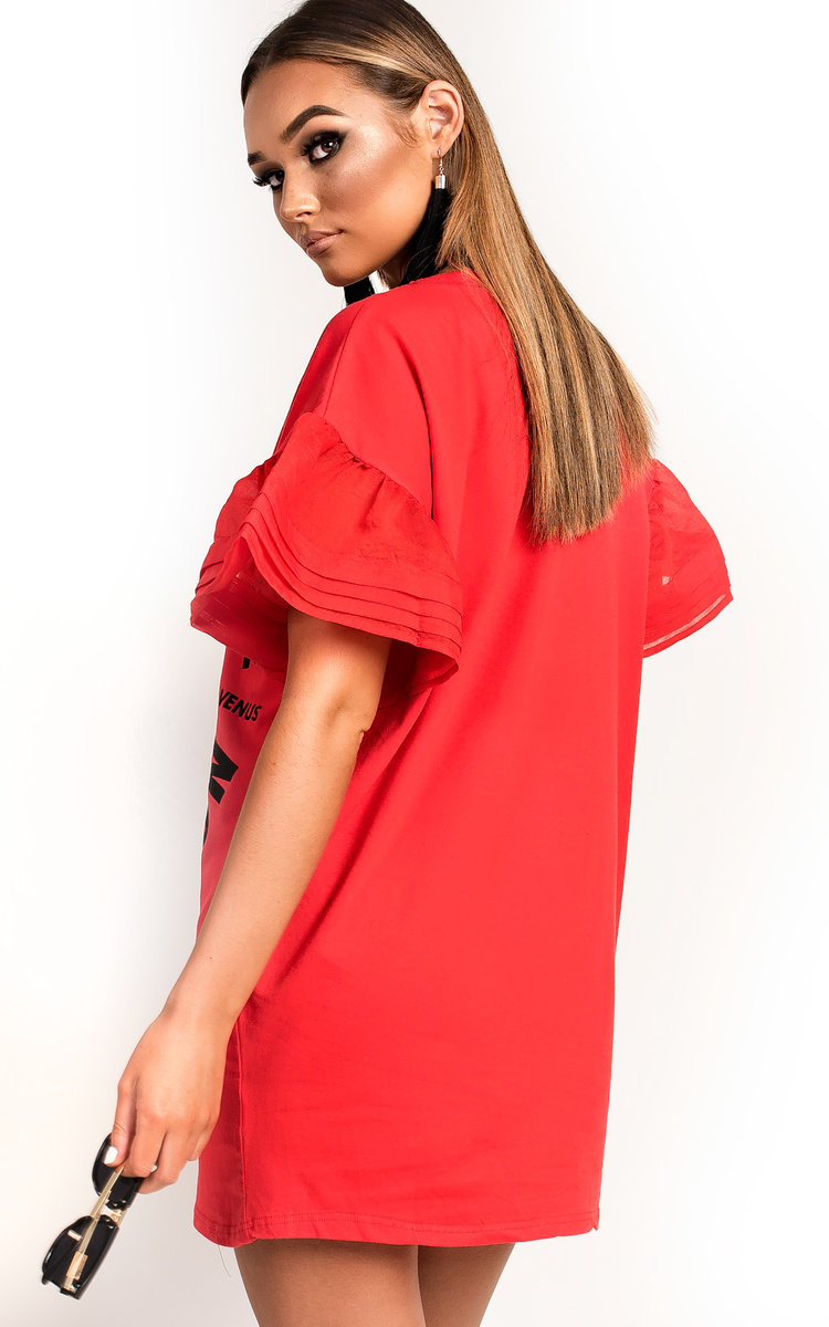 Kyro Slogan Embellished T-Shirt Dress Thumbnail Kyro Slogan Embellished T-Shirt Dress Thumbnail