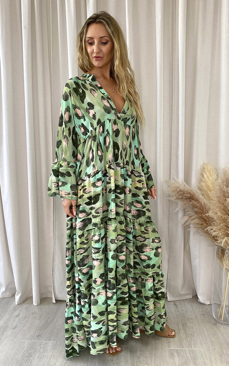 Lacey Printed Maxi Dress Thumbnail