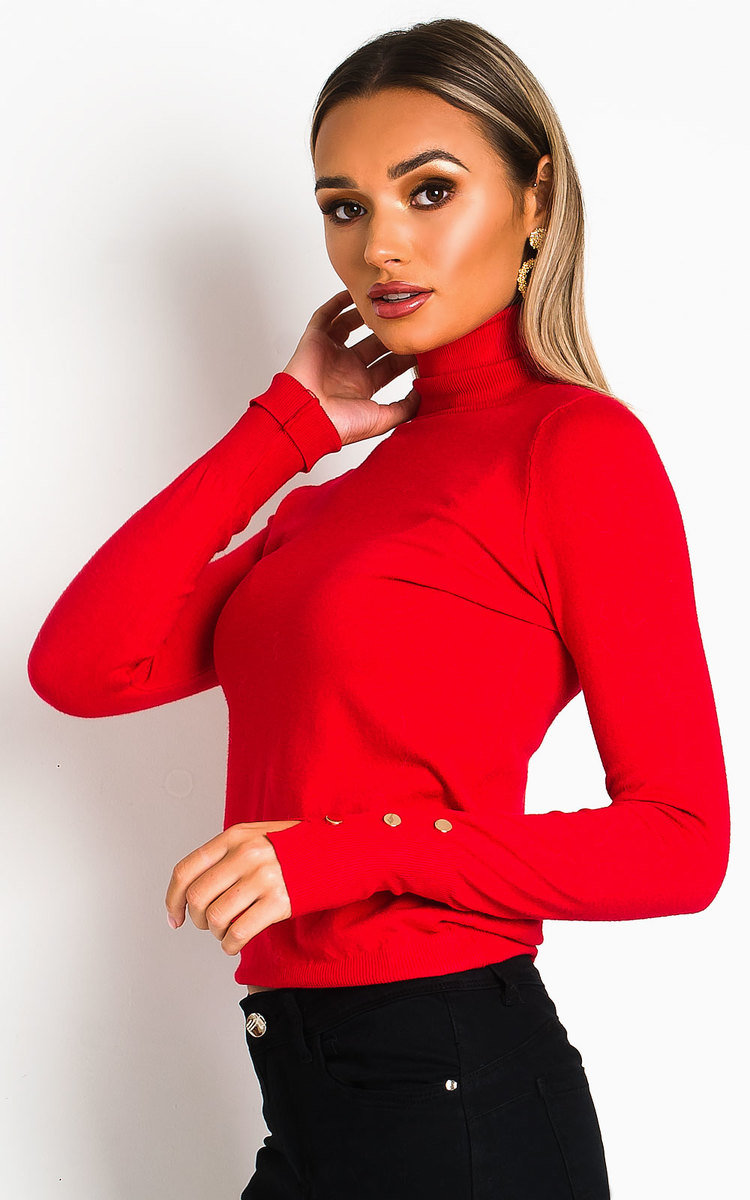 Larsa Roll Neck Knitted Ribbed Jumper Thumbnail Larsa Roll Neck Knitted Ribbed Jumper Thumbnail
