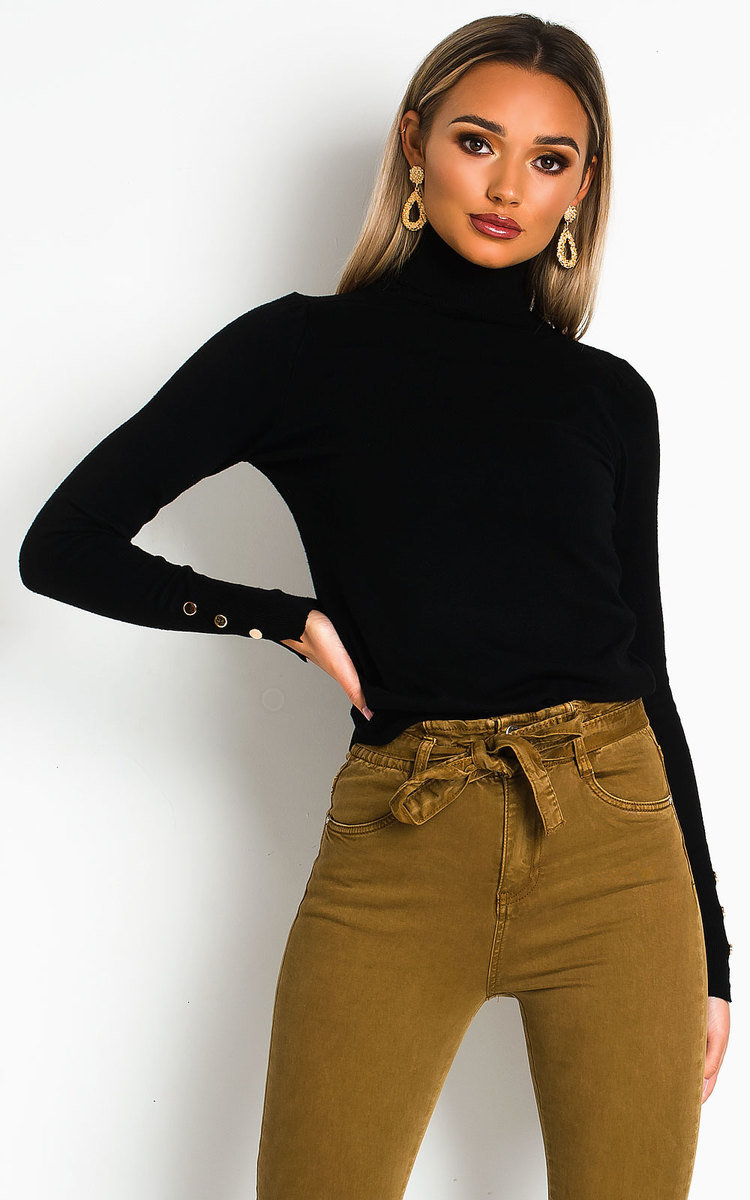 Larsa Roll Neck Knitted Ribbed Jumper Thumbnail Larsa Roll Neck Knitted Ribbed Jumper Thumbnail