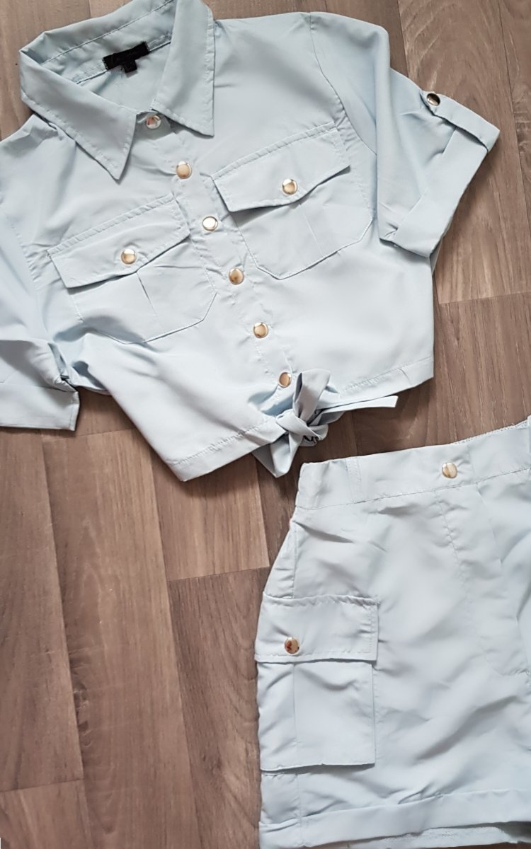 Launie Cargo Shirt and Shorts Co-Ord Launie Cargo Shirt and Shorts Co-Ord