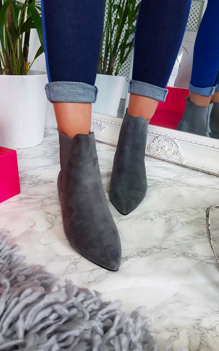 Laura Faux Suede Ankle Boots Thumbnail Laura Faux Suede Ankle Boots Thumbnail