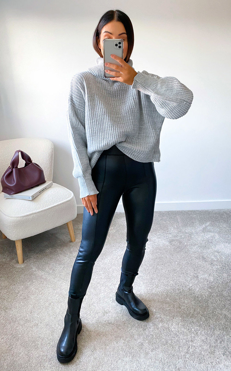 Lauren High Neck Knitted Jumper Thumbnail Lauren High Neck Knitted Jumper Thumbnail