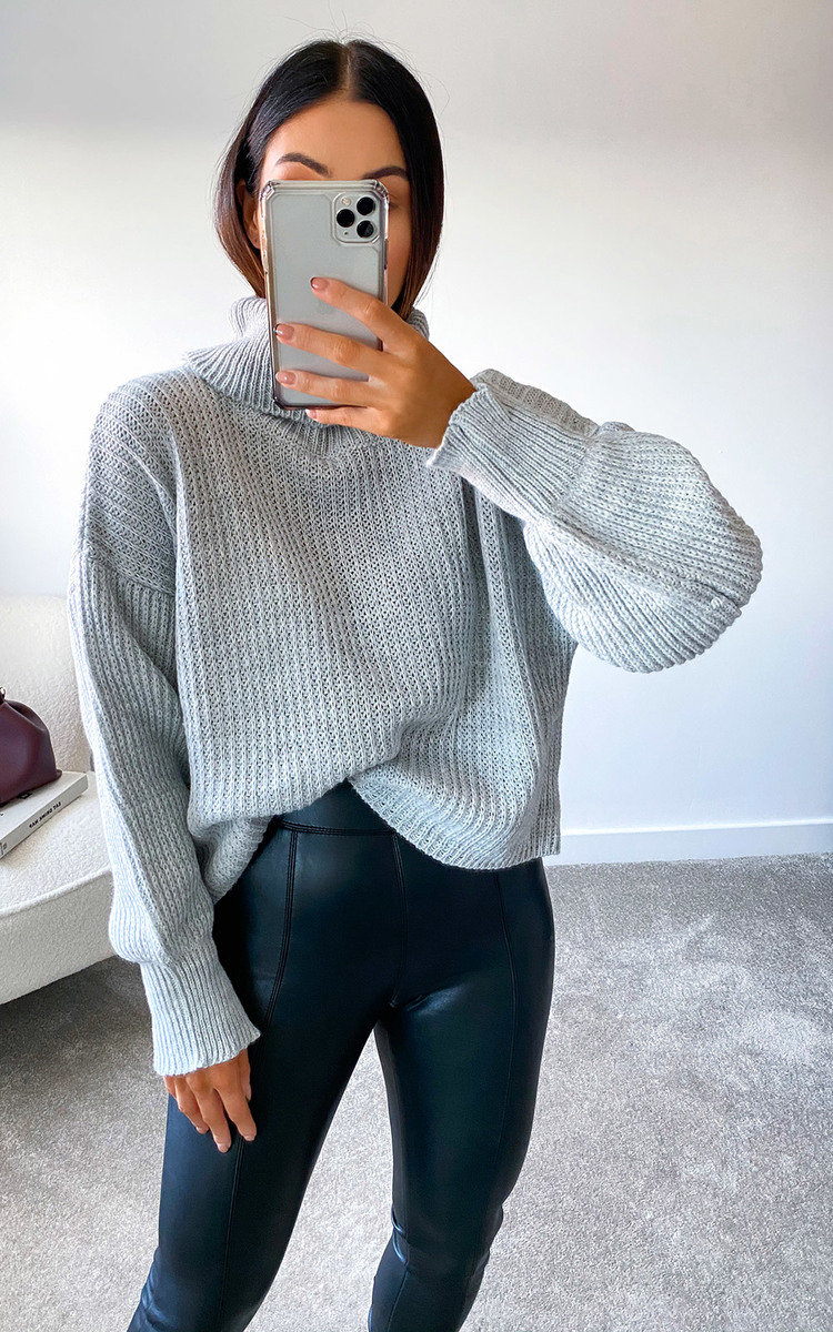 Lauren High Neck Knitted Jumper Thumbnail