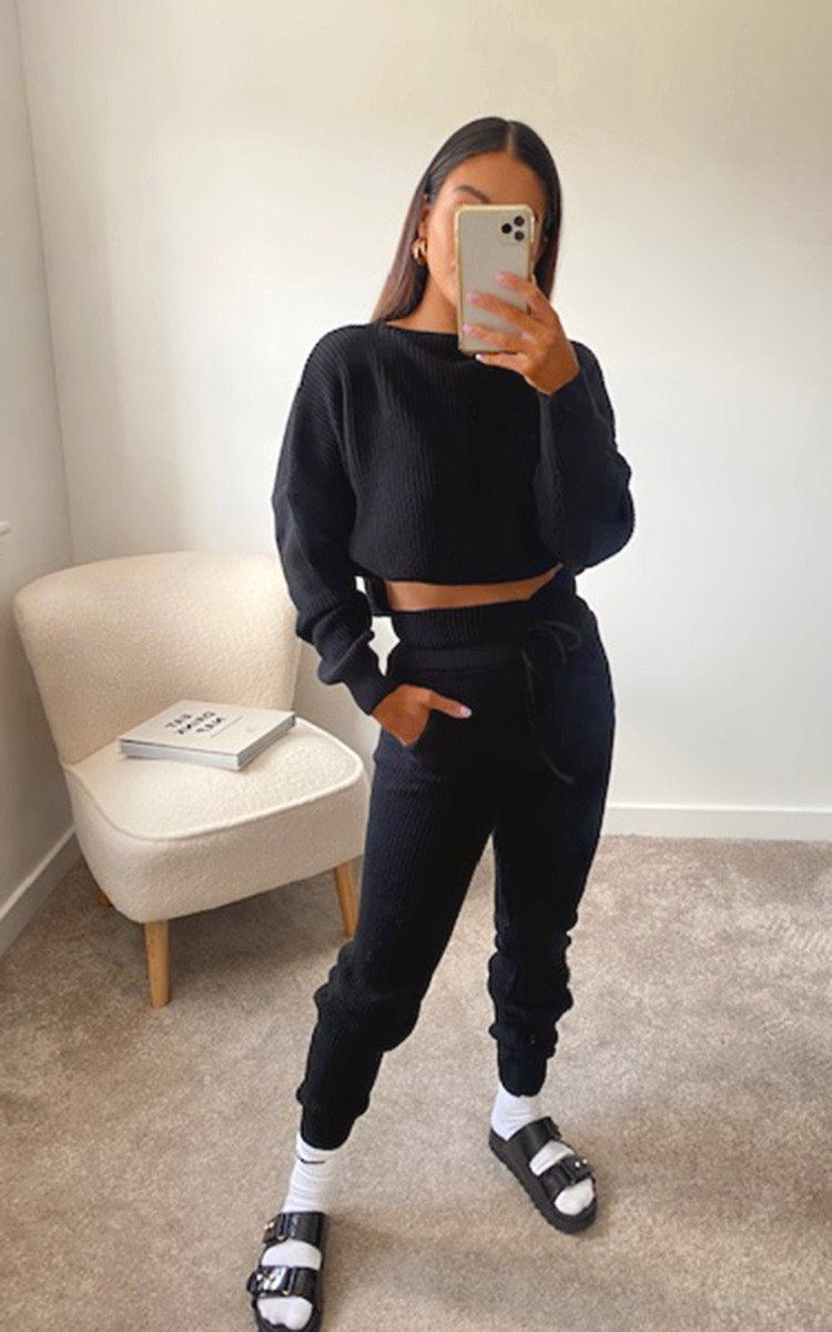 Lauren Knitted Ribbed Co-ord Thumbnail Lauren Knitted Ribbed Co-ord Thumbnail