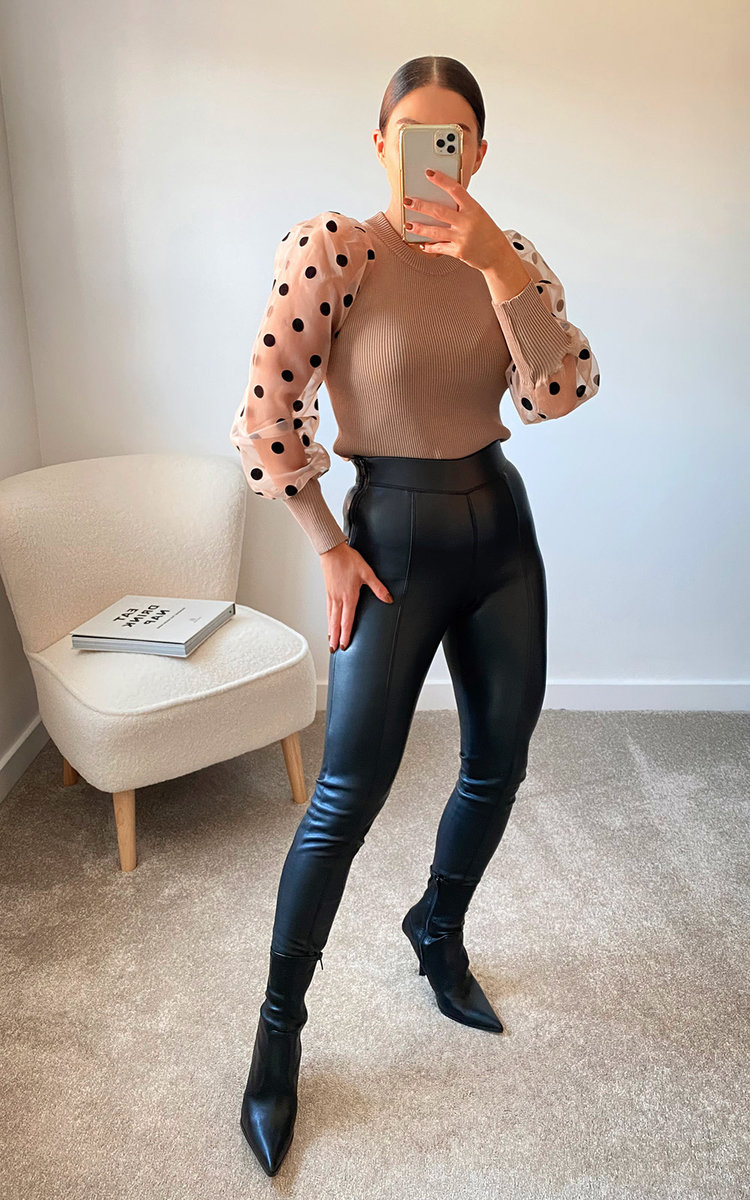 Layla Polka Dot Sheer Jumper