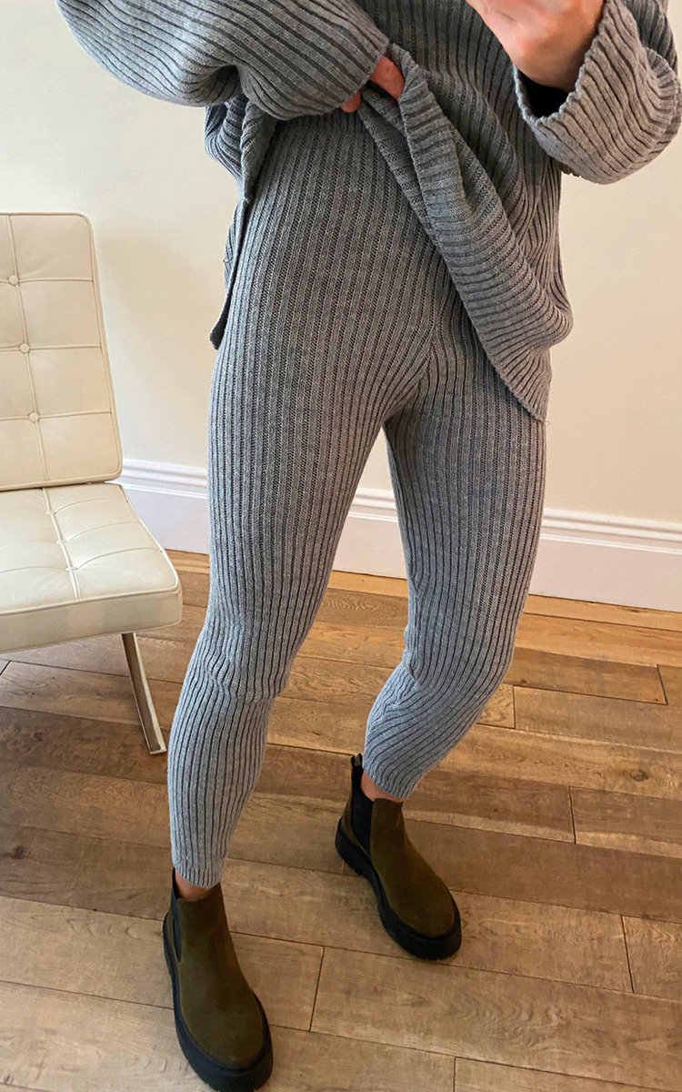 Leah Knitted High Neck Jumper and Leggings Co-ord Thumbnail Leah Knitted High Neck Jumper and Leggings Co-ord Thumbnail