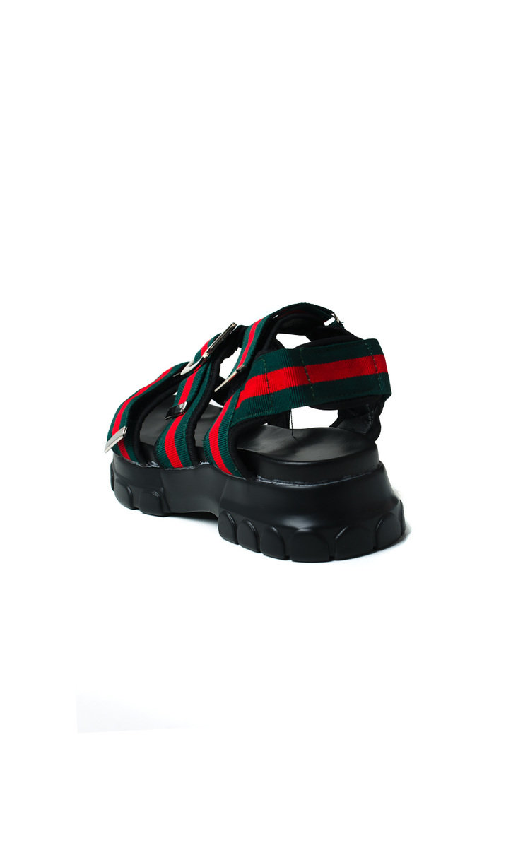 Leigh Chunky Striped Buckle Sandals Thumbnail Leigh Chunky Striped Buckle Sandals Thumbnail