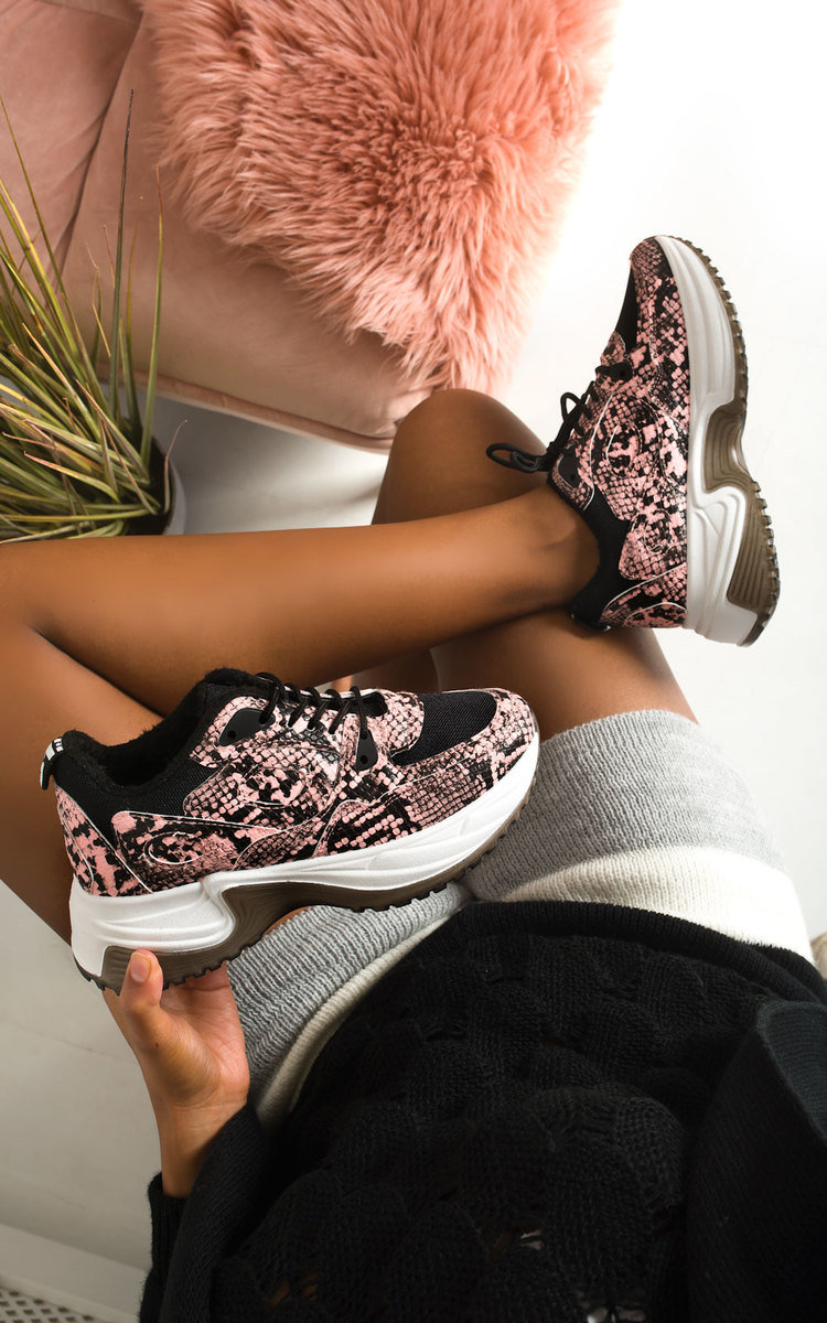 Leila Chunky Printed Trainers