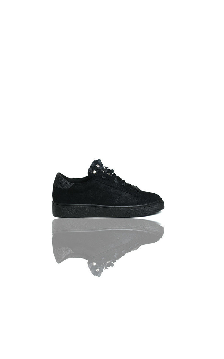 Lelly Faux Suede Flower Embellished Trainer Thumbnail Lelly Faux Suede Flower Embellished Trainer Thumbnail
