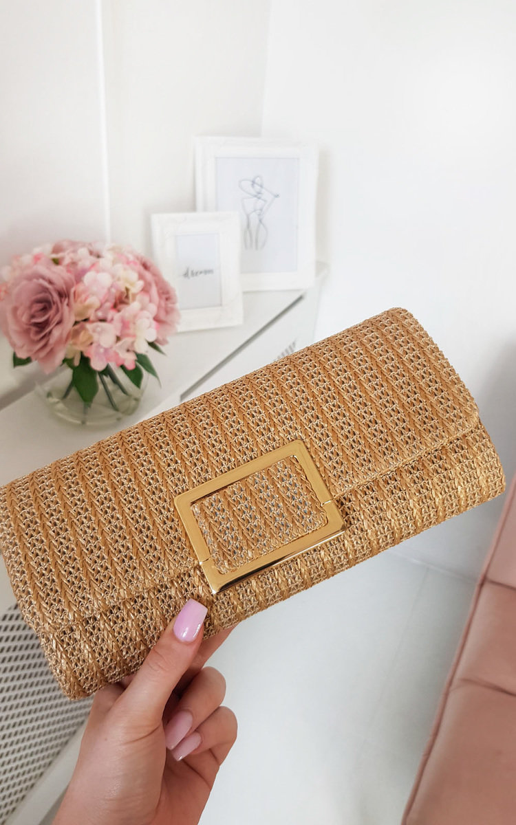 Leoni Raffia Clutch Bag Thumbnail