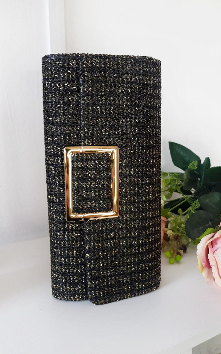 Leoni Raffia Clutch Bag Thumbnail