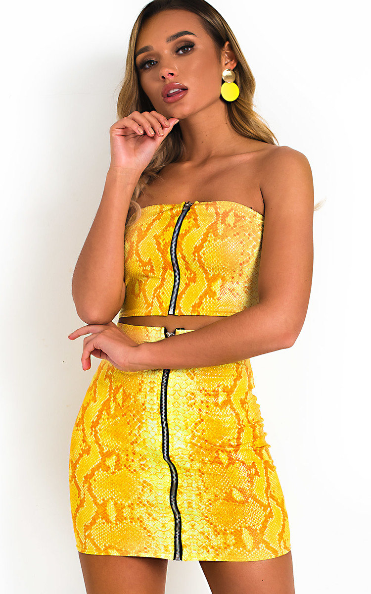 Levi Bodycon Snake Skirt Co-ord Thumbnail Levi Bodycon Snake Skirt Co-ord Thumbnail