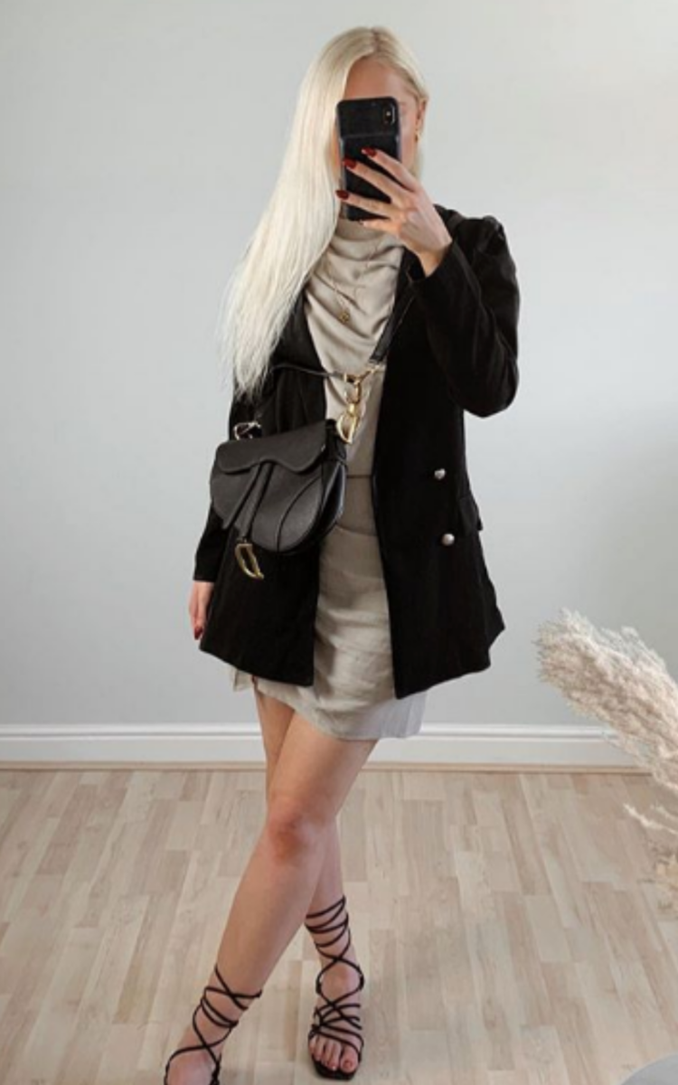 Libra Belted Puff Sleeve Blazer Libra Belted Puff Sleeve Blazer