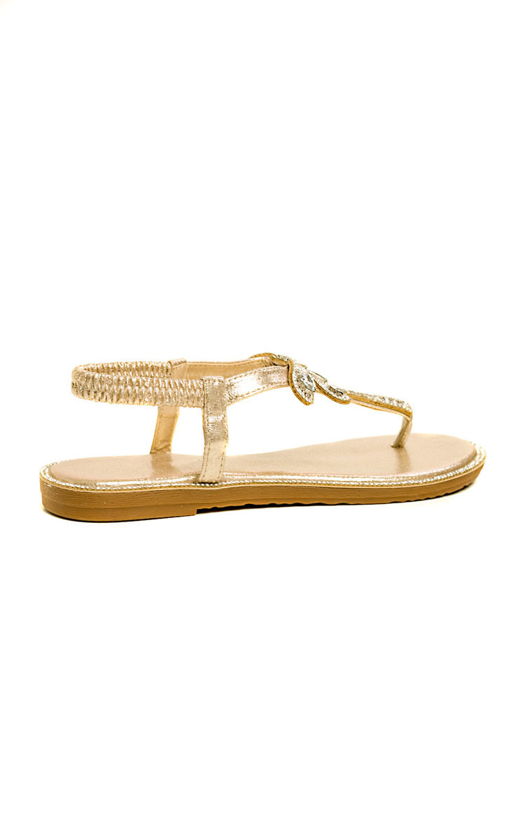 Liliana Diamante Embellished T-Bar Sandals  Thumbnail