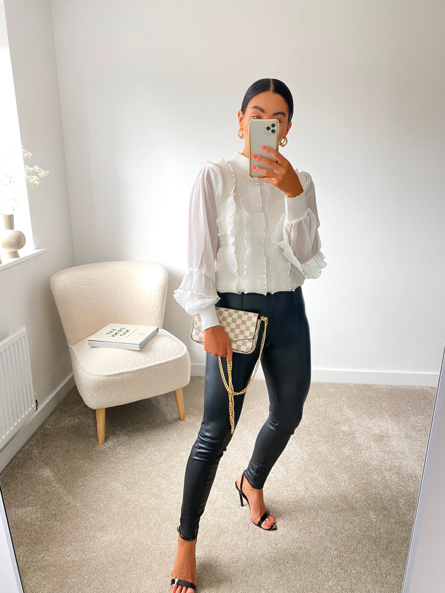 Lilli Ruffle Sheer Top Thumbnail Lilli Ruffle Sheer Top Thumbnail