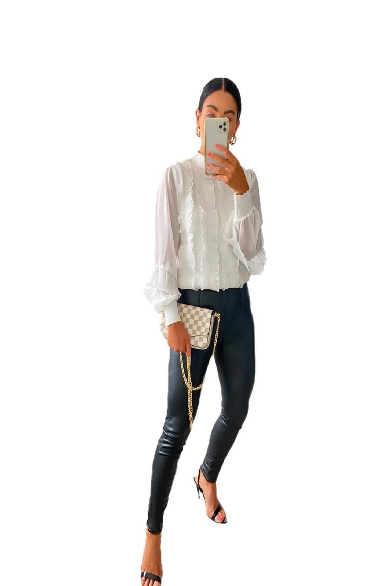 Lilli Ruffle Sheer Top Thumbnail Lilli Ruffle Sheer Top Thumbnail