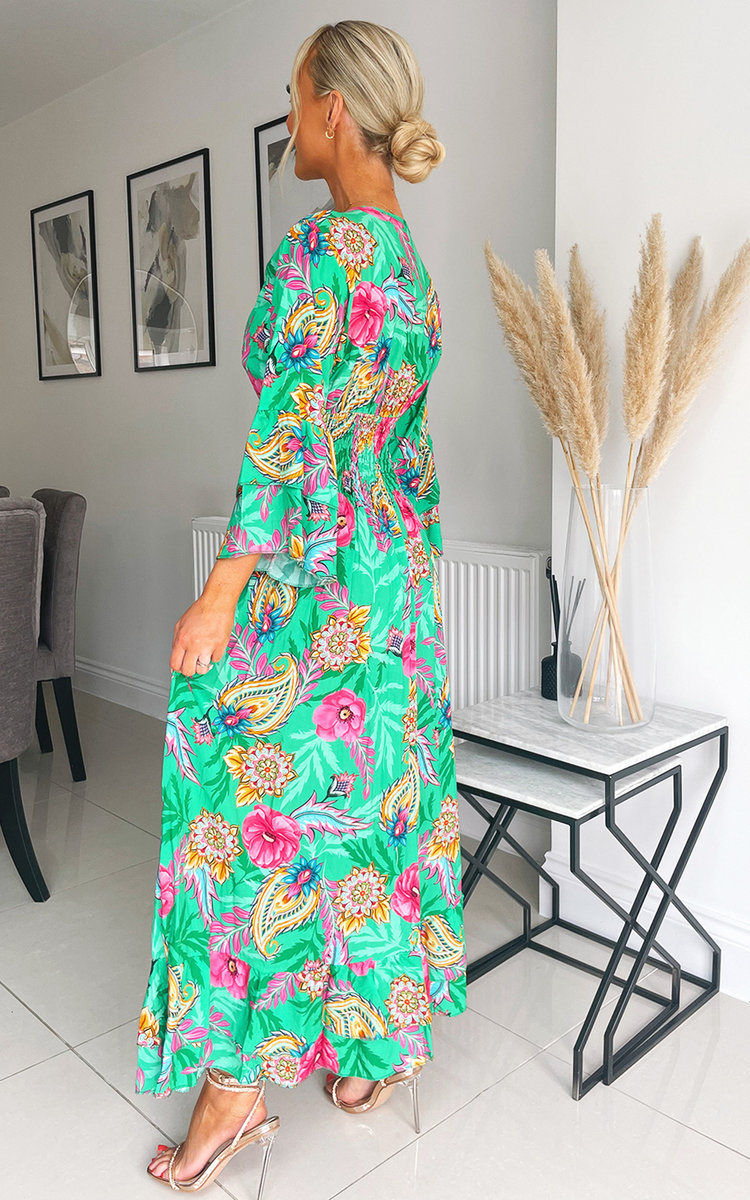 Lillian Printed Maxi Dress Thumbnail