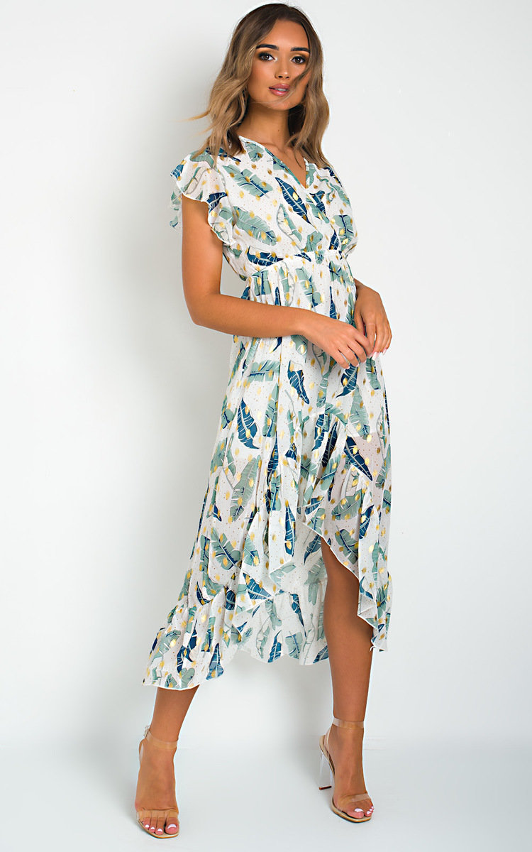 Lilly Chiffon Frill Maxi Dress Thumbnail