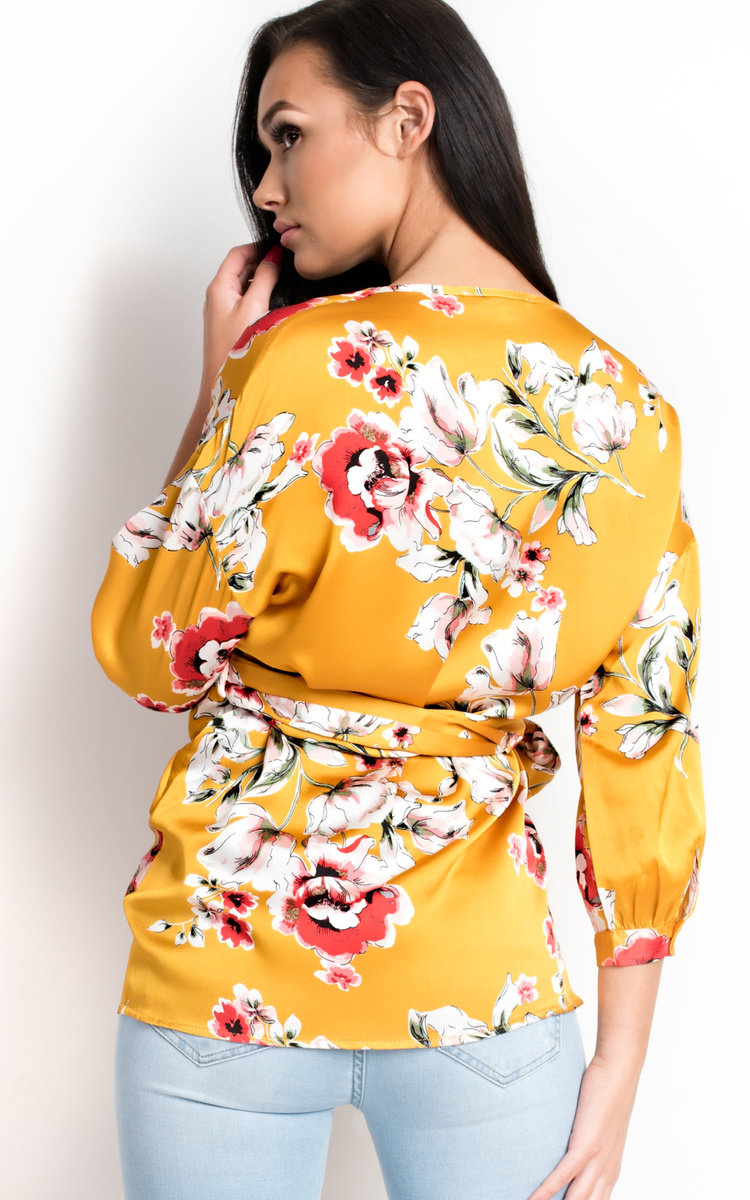 Lilly Floral Wrap Blouse  Thumbnail